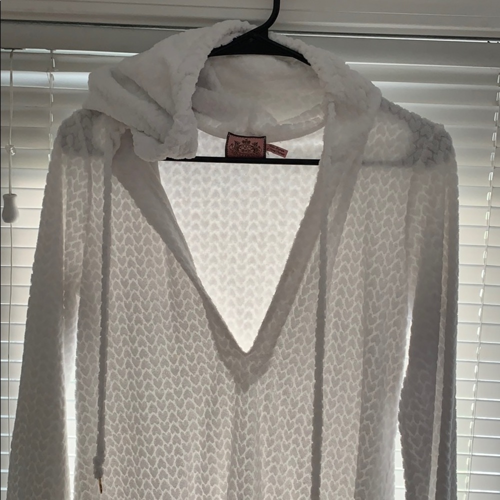 Juicy Couture white bathing suit coverup